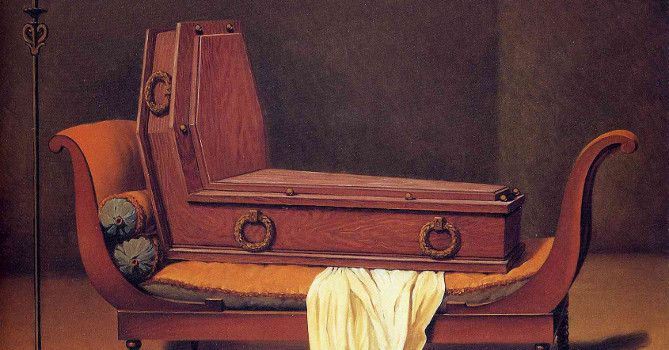 Mais qui René Magritte a-t-il bien pu représenter par un cercueil ?